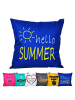 JACK Outdoor Dekokissen Motiv 50x50cm hello Summer in Blau