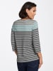 WITT WEIDEN Shirt in anthrazit-mint-gestreift