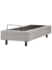 Beliani Einzelbett DUKE II in Grau/Schwarz - (W) 80 x (H) 37 x (L) 200 cm