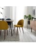 home24 Polsterstuhl Jacklin III (2er-Set) in Senfgelb