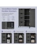 VASAGLE Badezimmerschrank Sofie in Tintenschwarz - (B)30 x (H)82 x (T)55 cm