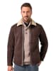 JP1880 Lederjacke in dunkelbraun