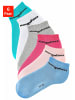 Kangaroos Sneakersocken in weiß, rosa, pink, mint, blau, grau
