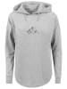 F4NT4STIC Oversized Hoodie Mountain Berge Urlaub Winter Schnee Ski in grau