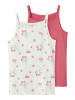name it Unterhemden 2er Pack NKFSTRAP TOP 2P RASPBERRY in cloud dancer