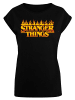 F4NT4STIC T-Shirt Stranger Things Fire Logo in schwarz