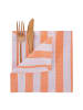 Butlers Butlers Serviette LITTLE ITALY 6er-Set in Weiß / Orange