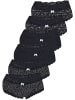 LOREZA 6er Set Pantys - Sterne - Schwarz