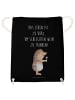 Mr. & Mrs. Panda Tragetasche Igel Wein mit Spruch in Schwarz