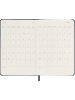 Moleskine 12 Monate Wochen Notizkalender 2024, Fester Einband in Saphir