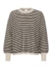Kaffe Strickpullover KAellery Loose fit in Feather Gray/ Black Structure