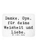 Mr. & Mrs. Panda magnet Spruch Opa Weisheit und Liebe mit Spruch in Weiß