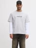 Jack & Jones T-shirt in White Melange