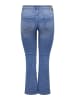 ONLY Carmakoma Flared fit jeans in Medium Blue Denim