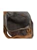 Carlo Colucci Schultertasche Cervonio in Braun