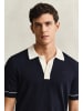 Gant Poloshirt in marine beige - 0001