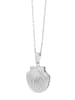 Adeliás Damen Halskette – Medaillon aus Edelstahl 43 cm in silber