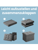 SONGMICS Sitzhocker Minota in Dunkelgrau - (B)41 x (H)31 x (T)31 cm