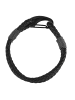 Adeliás Unisex Armband – Textilarmband aus Leder 22 cm in schwarz