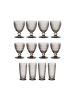 Villeroy & Boch 12er Set Wein- & Longdrinkgläser Boston Coloured in smoke