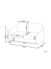 Beliani 2-Sitzer Sofa TROSA in Grün/Gold - (W) 153 x (H) 88 x (L) 86 cm