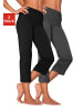 Vivance Active Caprihose in 1x schwarz, 1x anthrazit meliert