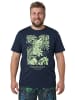 Men Plus Kurzarm T-Shirt in navy blau