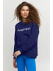 TheJoggConcept. Sweatshirt JCSAFINE SWEATSHIRT - 22800015  Sportlicher Sweater mit Logo-Print in Blau
