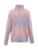 myMo Damen Rollkragenpullover in BLAU PINK