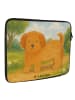 Mr. & Mrs. Panda Laptop Tasche Hund Flauschig Design ohne Spruch in Weiß
