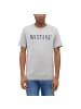 Mustang T-Shirt 1er Pack in Grau meliert
