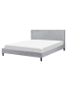Beliani Doppelbett mit LED FITOU in Grau - (W) 170 x (H) 87 x (L) 214 cm