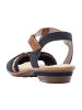 rieker Komfort Sandalen in Blau