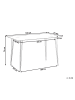 Beliani Esszimmertisch WINSTON in Silber - (W) 70 x (H) 74 x (L) 120 cm
