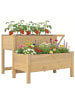 Outsunny Hochbeet in Braun 119,5L x 102B x 76,5H cm