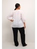 KAFFE curve Langarm-Bluse KCelina in Optical White
