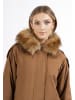 DreiMaster Vintage Damen Winterparka in Sand Weiss