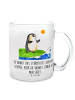 Mr. & Mrs. Panda Pott Pinguin Surfer mit Spruch in Transparent