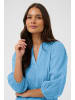 Kaffe Kurzarm-Bluse KAgabriela Regular fit in Azure Blue