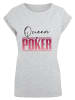 F4NT4STIC T-Shirt Queen of Poker in grau meliert