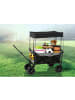 EASYmaxx Bollerwagen faltbar anthrazit/schwarz mit Dach  Schwarz