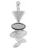 Adeliás Damen Anhänger aus 925 Silber mit Zirkonia in silber