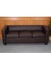 MCW 3er Sofa Lille, Kunstleder, coffee