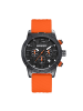 Breed Doppelagent Chronograph mit Datumsanzeige in Black/Orange