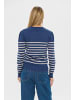 SAINT TROPEZ Strickpullover MilaSZ Gerade Passform in Pageant Gray Morn Stripe