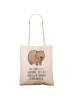 Mr. & Mrs. Panda Laptoptasche Wombat mit Spruch in Creme