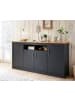 Furn.Design Sideboard grau, Eiche Wotan, Landhaus 200 cm, Kommode mit Soft-Close