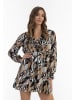 faina Damen Kleid in Schwarz Mehrfarbig