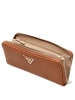 Guess Laurel II SLG Large Zip Around - Geldbörse 12cc 20 cm (black) in cognac