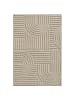 KADIMA DESIGN Teppich 3D Waschbar Skandinavischer Boho RIGI Strapazierfähig in Beige